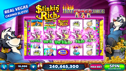 Jackpot showcase screen